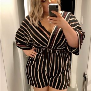 ISO Hayden LA Striped Romper